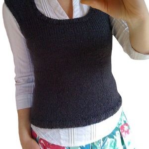 Handmade Sleeveless Knit Sweater